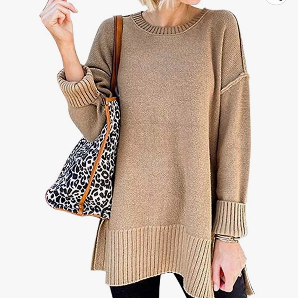 Merokeety Sweater Amazon NWT Khaki